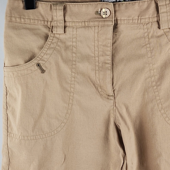 Jamie Sadock Womens Skinnylicious Golf Knee Capri Tan Size 4 (28x14) - Picture 3 of 10